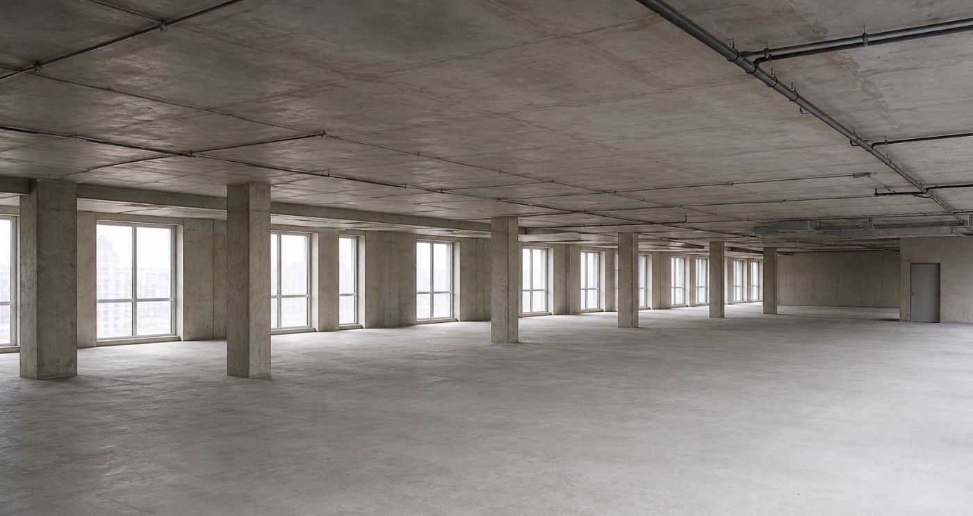 Empty concrete floor