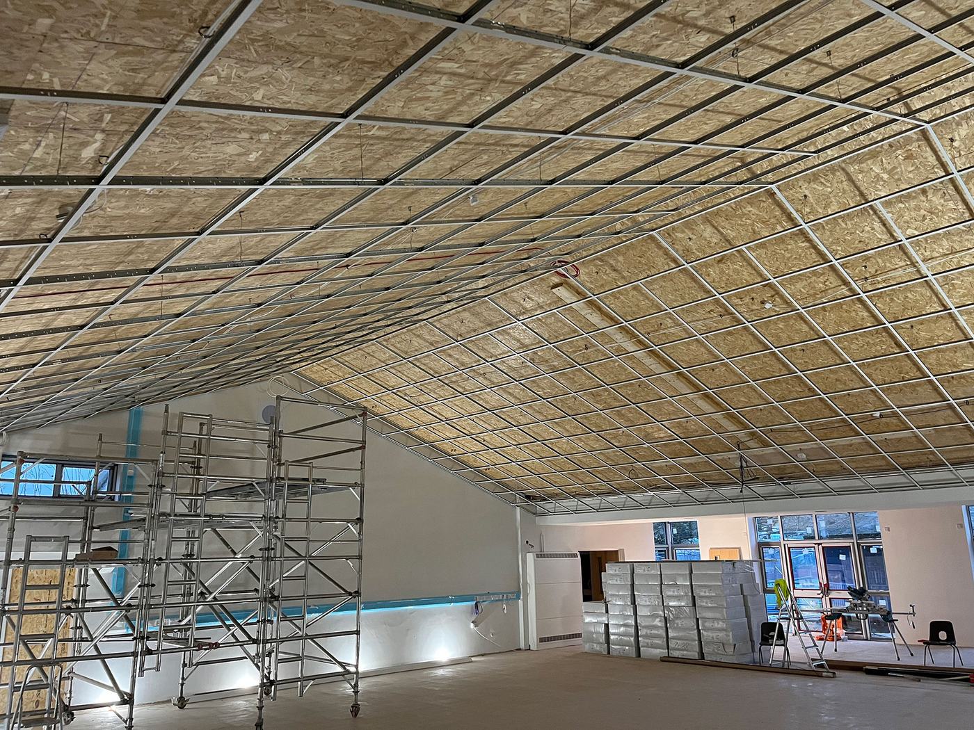 Cheltenham school — ceilings